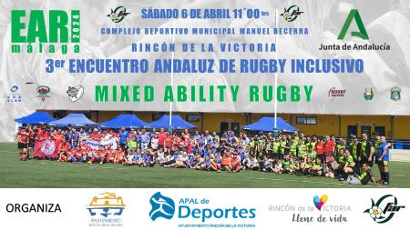 El III Encuentro Andaluz de Rugby Inclusivo de Rincón de la Victoria concentrará a más de 200 participantes en el campo Manuel Becerra el sábado 6 de abril