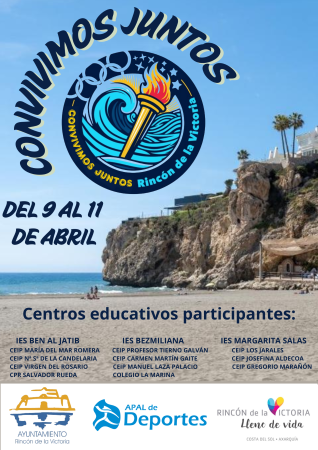Rincón de la Victoria celebrará las jornadas deportivas `Convivimos Juntos´ con la participación de 500 alumnos de todos los centros educativos del municipio