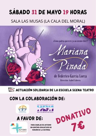 Rincón de la Victoria acogerá la obra teatral Mariana Pineda a favor del autismo el próximo 31 de mayo
