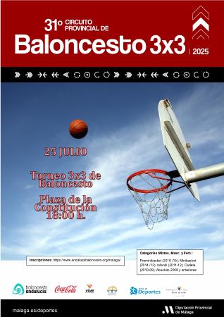 Rincón de la Victoria acogerá el XXXI Circuito Provincial de Baloncesto 3x3 de la Diputación con más de 250 participantes
