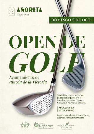 El Torneo de Golf Ayuntamiento de Rincón de la Victoria se celebrará en Añoreta Resort el próximo 5 de octubre