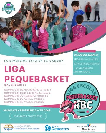Unos 350 estudiantes de Rincón de la Victoria participan en la V Liga Pequebasket