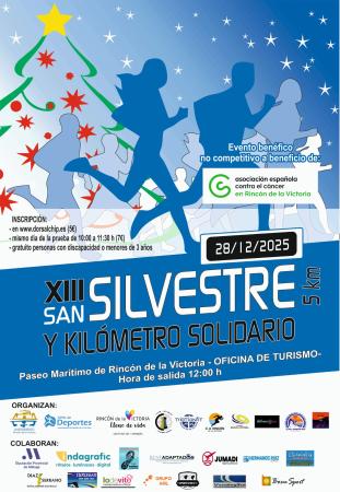 La XIII San Silvestre de Rincón de la Victoria reunirá a más de 800 corredores en apoyo a la Asociación Española contra el Cáncer