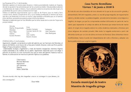 MUESTRA DE TRAGEDIA GRIEGA