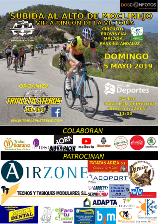 5 MAYO: SUBIDA AL ALTO DE MOCLINEJO, VILLA RINCÓN DE LA VICTORIA.