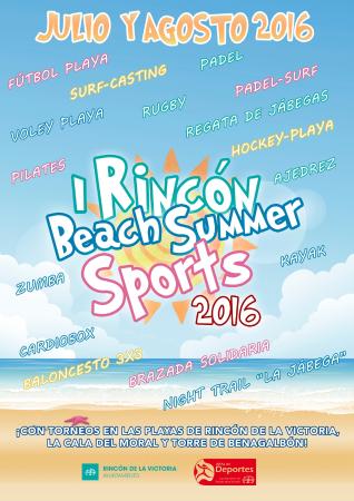 JULIO Y AGOSTO: Programa actividades deportivas de playa 