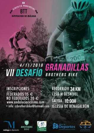 04 NOVIEMBRE: VII DESAFIO GRANADILLAS BROTHERS BIKE.