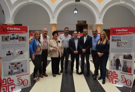 Inauguración de la exposición `50 años al servicio de los más pobres´ de Cáritas Málaga