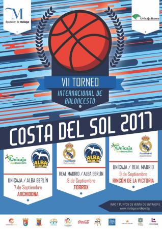 Rincón de la Victoria acoge el VII Torneo Internacional de Baloncesto Costa del Sol con el partido entre Unicaja y Real Madrid