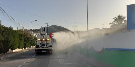 El Ayuntamiento de Rincón de la Victoria potencia la desinfección del municipio con un camión pulverizador de máxima precisión y eficacia