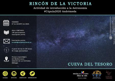 El Parque Arqueológico de Rincón de la Victoria acoge una actividad astronómica donde se podrán ver las estrellas y constelaciones