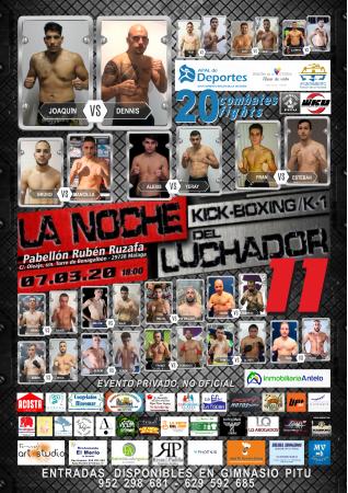 Rincón de la Victoria acoge la XI Noche del Luchador con una veintena de combates Kick-Boxing y K1