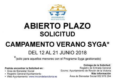 Bienestar Social abre el plazo de solicitud de inscripciones del campamento de verano del Plan SYGA con 75 plazas para menores en Rincón de la Victoria
