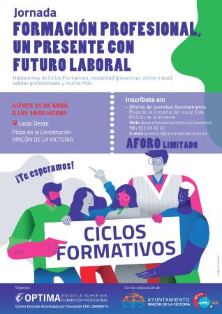 El área de Juventud de Rincón de la Victoria organiza una jornada sobre formación profesional el próximo 25 de abril