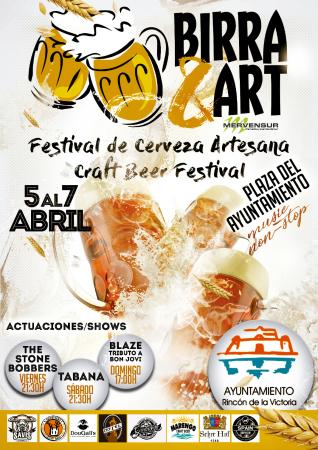 El Festival de la Cerveza Artesana `Birra&Art´ de Rincón de la Victoria ofrecerá 30 tipos de cerveza diferentes, la mayoría de producción malagueña