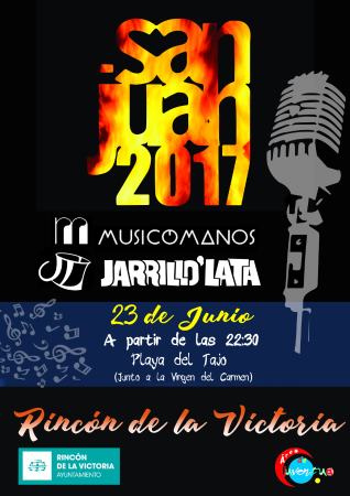 Rincón de la Victoria celebra la Noche de San Juan en la Playa de El Tajo con conciertos en directo