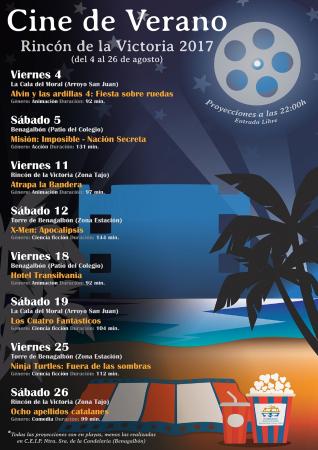 El Cine de Verano de Rincón proyectará ocho películas durante el mes de agosto