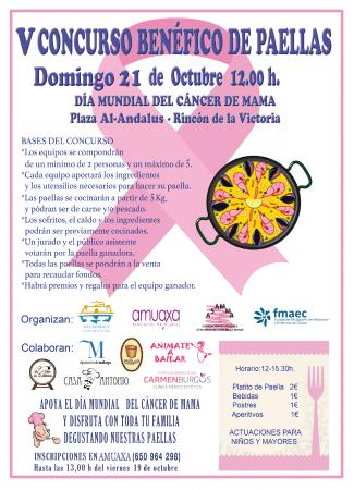 Rincón de la Victoria celebra el V Concurso Benéfico de Paellas a favor de la lucha contra el Cáncer de Mama