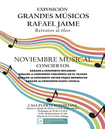 Rincón celebra el Ciclo `Noviembre Musical´ con una programación de conciertos en Casa Fuerte Bezmiliana