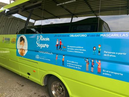 El servicio de transporte público urbano Rinconbus recupera en un 70% la frecuencia de sus líneas en el inicio de la Fase 3 de la desescalada