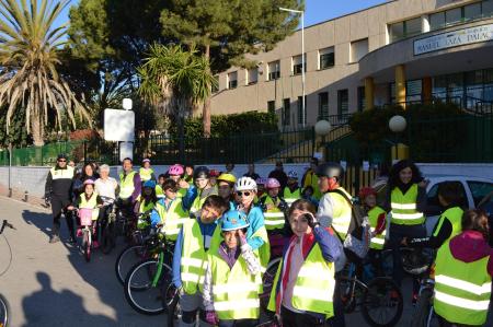 Los alumnos del CEIP Laza Palacio de Rincón inician su primer Camino Escolar en bicicleta