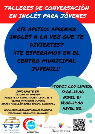 Juventud ofrece talleres gratuitos de conversación en habla inglesa para jóvenes de Rincón de la Victoria