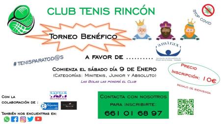 Rincón de la Victoria celebra el I Torneo Benéfico de Reyes del Club Tenis Rincón a favor de AMIRAX