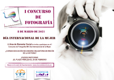 El Área de Bienestar Social de Rincón de la Victoria convoca el I Concurso de Fotografía `8 de marzo: Día Internacional de la Mujer´