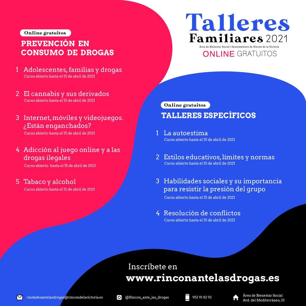 Imagen Bienestar Social organiza talleres familiares online gratuitos sobre prevención en consumo de drogas y otros problemáticas en adolescentes