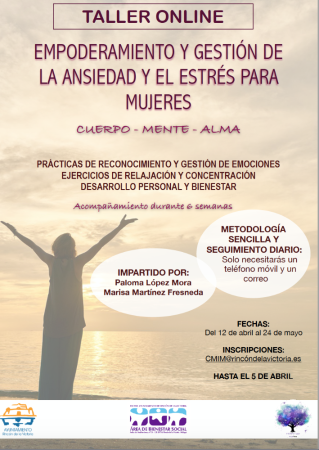 La Concejalía de Bienestar Social organiza un Taller online gratuito de `Cuerpo, Alma y Mente´ para el empoderamiento de mujeres