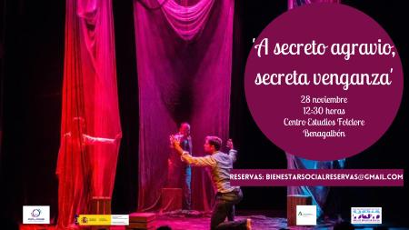 El Área de Mujer e Igualdad de Rincón de la Victoria presenta la obra de teatro clásico `A secreto agravio, secreto venganza´