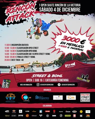 Rincón de la Victoria celebra su primer Open Skate, el mayor evento de Skateboard de la Costa del Sol