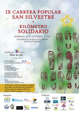 Rincón de la Victoria celebra la Carrera Popular San Silvestre y el Kilómetro Solidario en apoyo a la Asociación Rincón Contigo