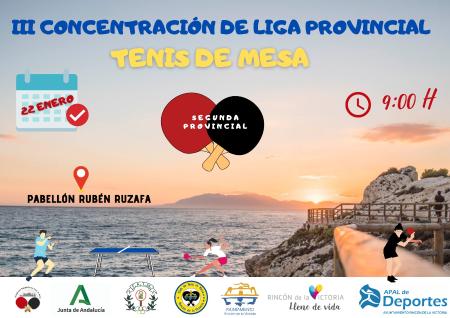 Rincón la Victoria acoge la III concentración de la Liga Provincial de Tenis de Mesa