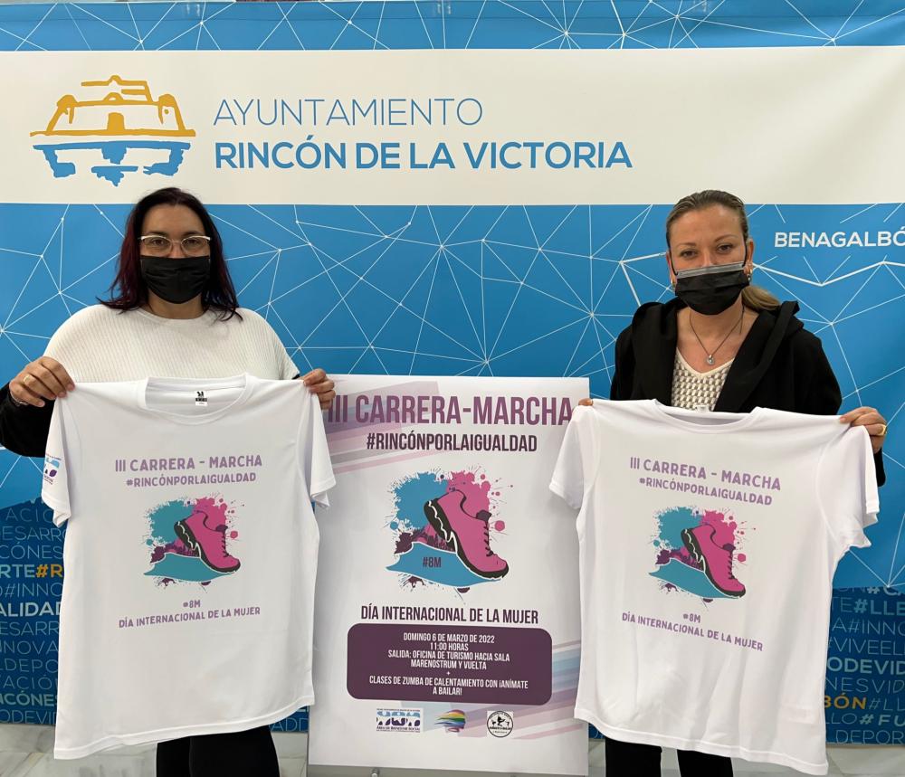 Imagen El Área de Mujer de Rincón de la Victoria celebrará la ‘III Carrera-Marcha #RincónporlaIgualdad’ con motivo del Día Internacional de la Mujer