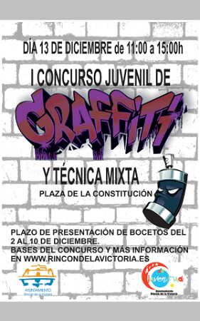 “I Concurso juvenil de graffiti y técnica mixta”