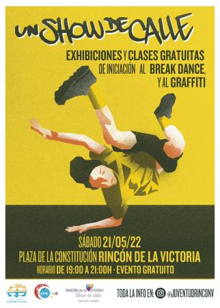 El área de Juventud de Rincón de la Victoria organiza un `Show de Calle´ con exhibiciones de breaking y graffiti