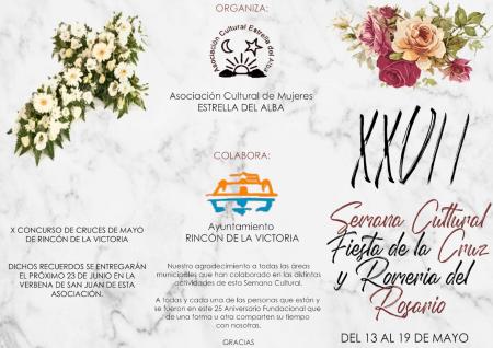 XXVII SEMANA CULTURAL FIESTA DE LA CRUZ Y ROMERÍA DEL ROSARIO