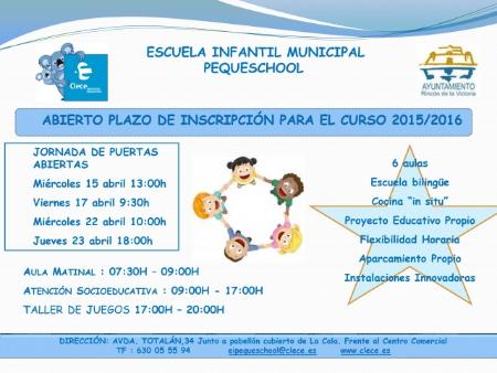 Jornada de Puertas Abiertas Escuela Infantil Municipal Pequeschool