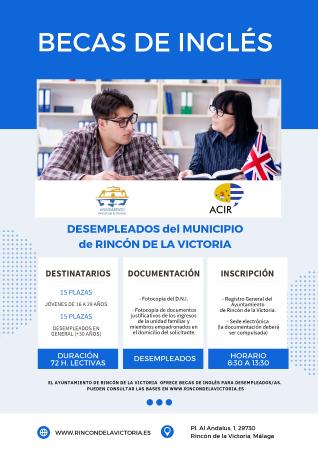 El Ayuntamiento de Rincón de la Victoria convoca 30 becas de inglés gratuitas dirigidas a desempleados del municipio