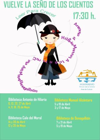 La Seño de los Cuentos. Abril y Mayo de 2016