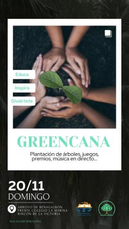 Rincón de la Victoria organiza la I Greencana Sostenible con la plantación de un centenar de árboles y un circuito de actividades