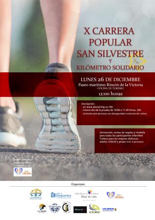 Rincón de la Victoria celebra la Carrera Popular San Silvestre y el Kilómetro Solidario el lunes 26 de diciembre
