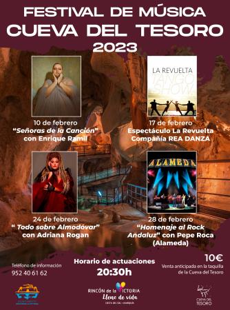 El Festival de Música de la Cueva del Tesoro apuesta por la calidad con cuatro conciertos en directo en el mes de febrero