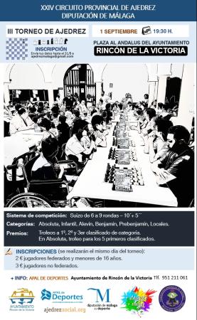 1 SEPTIEMBRE: III Torneo de Ajedrez.