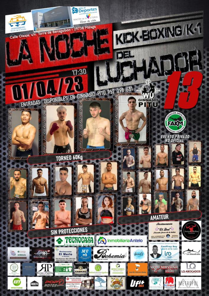Imagen Rincón de la Victoria acoge la XIII Noche del Luchador con 20 combates de Kick-Boxing y K1