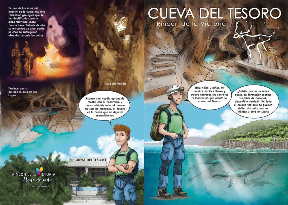 Imagen Rincón de la Victoria repartirá de forma gratuita un cómic a todos los menores que visiten la Cueva del Tesoro