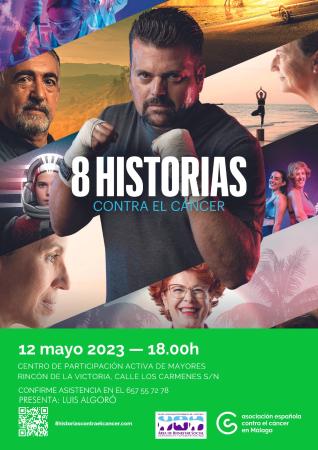 El Centro de Participación Activa de Mayores Rincón de la Victoria acogerá la presentación de la campaña `8 Historias de Cine contra el Cáncer´ el próximo 12 de mayo