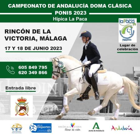 Rincón de la Victoria acogerá el Campeonato de Andalucía Doma Clásica de Ponis los días 17 y 18 de junio
