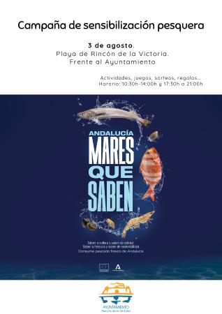 Rincón de la Victoria recibirá el 3 de agosto la campaña de sensibilización pesquera `Andalucía, Mares que Saben´